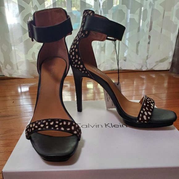 Calvin Klein Ankle Strap Heels - Size 8.5